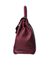 Kelly Retourne 35 (Amazon Strap) Taurillon Clemence in Rouge H, bottom view